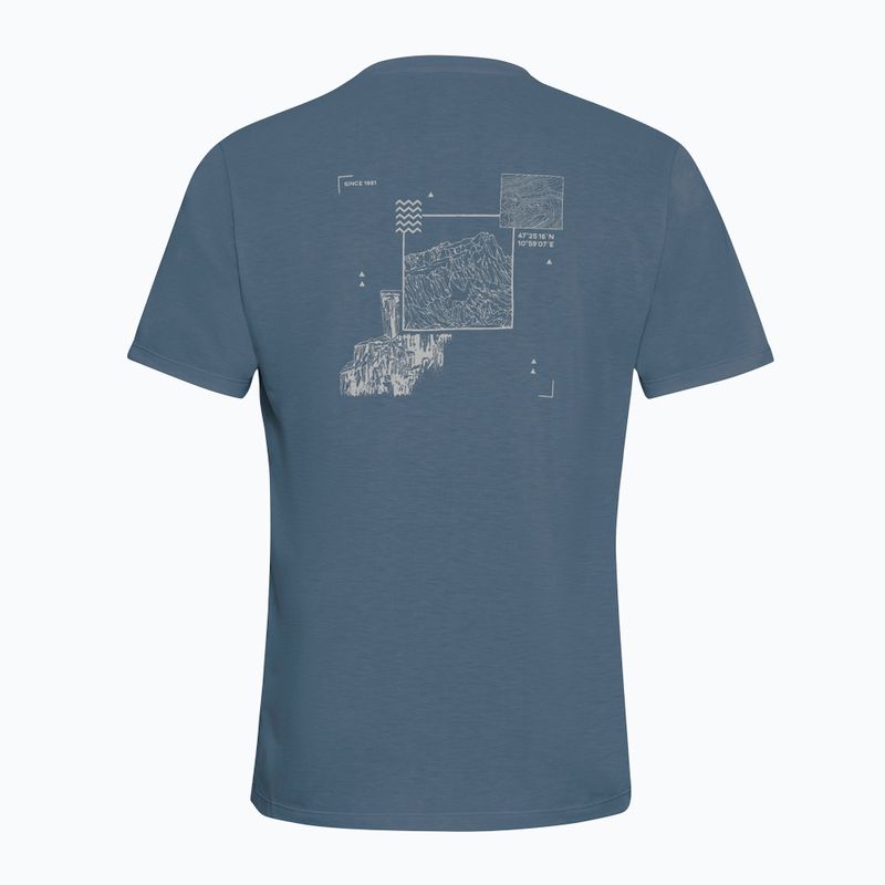 Vyriški marškinėliai Jack Wolfskin Vonnan Graphic peak trail midnight sky 7