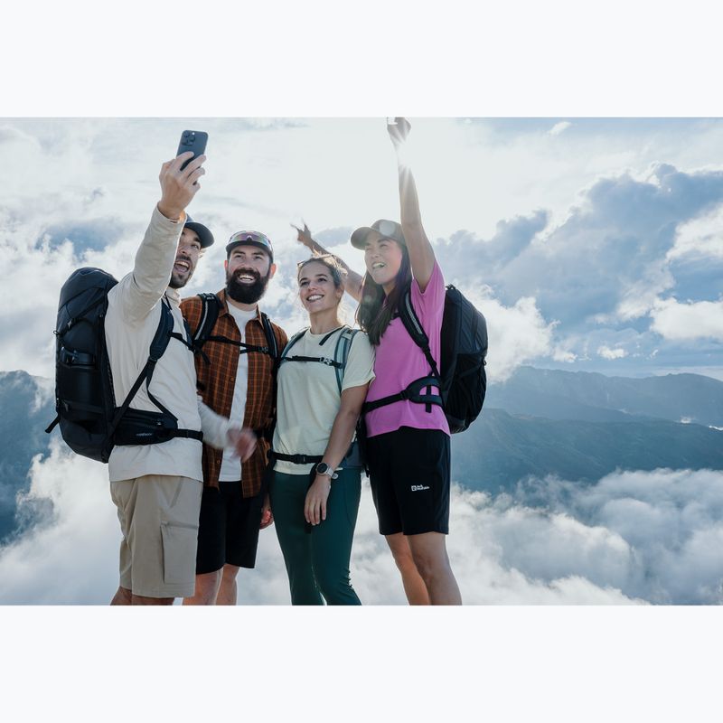 Moteriški trekingo marškinėliai Jack Wolfskin Vonnan foxglove 10