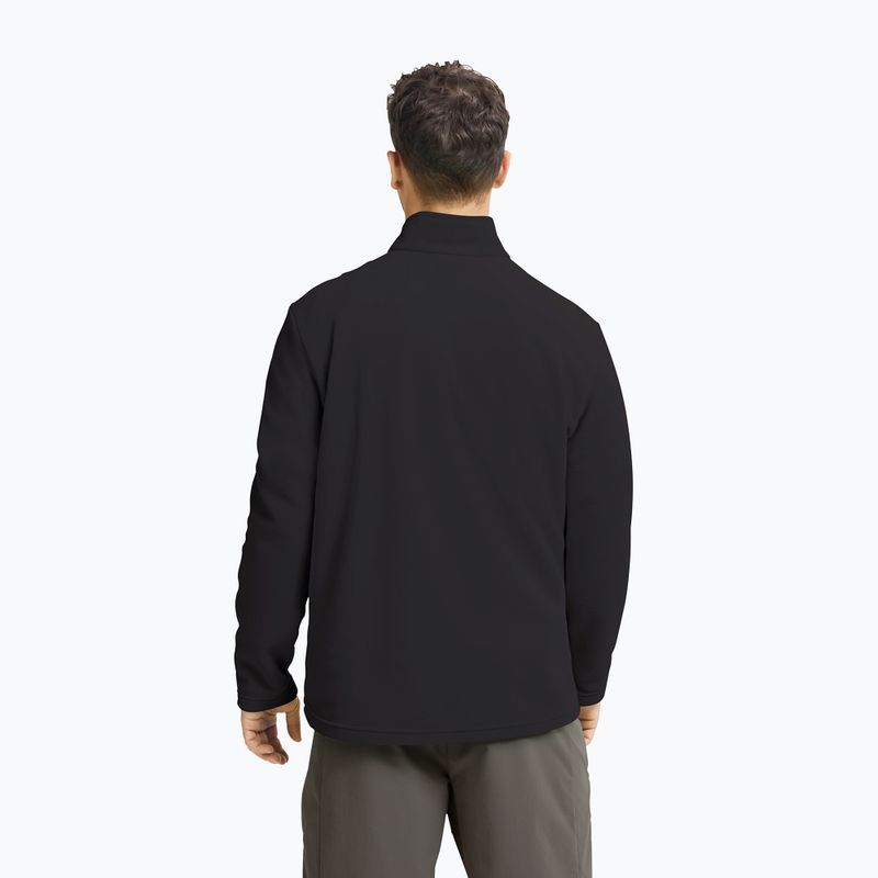 Vyriškas flisinis džemperis Jack Wolfskin Taunus 100 Half Zip black 3