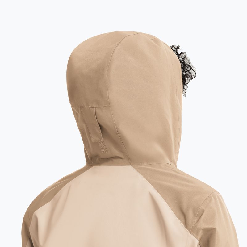 Moteriška striukė nuo lietaus Jack Wolfskin Wildbound 2L oyster 5