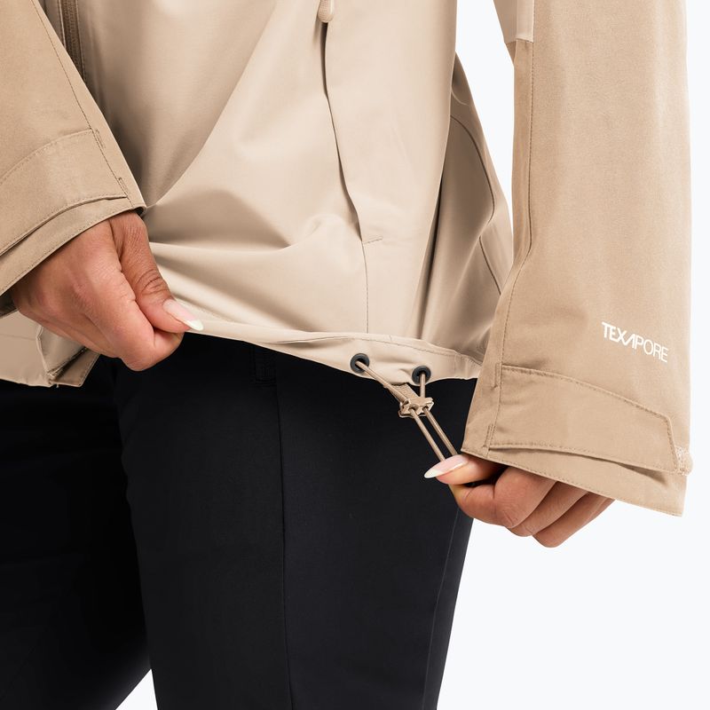 Moteriška striukė nuo lietaus Jack Wolfskin Wildbound 2L oyster 6