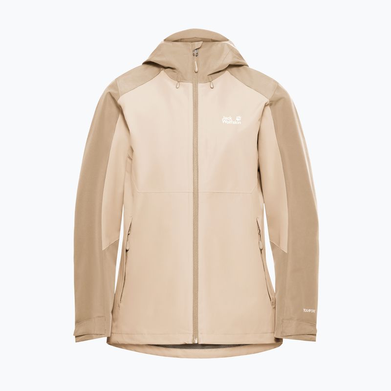 Moteriška striukė nuo lietaus Jack Wolfskin Wildbound 2L oyster 7