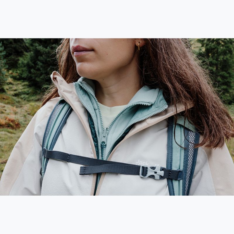 Moteriška striukė nuo lietaus Jack Wolfskin Wildbound 2L oyster 12