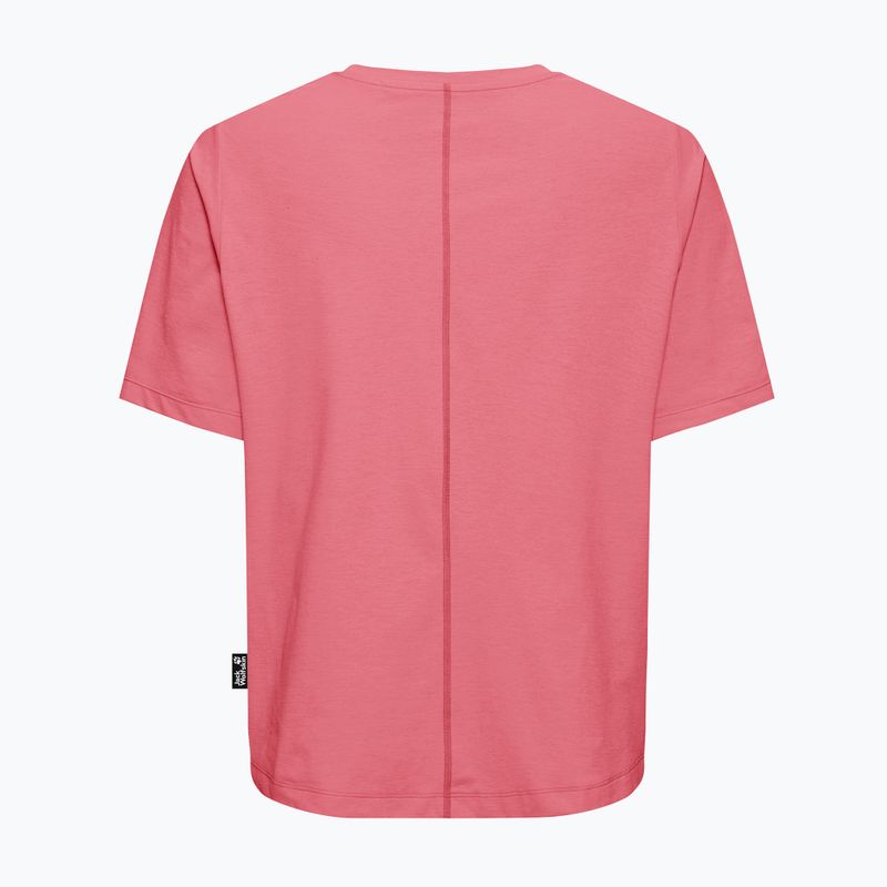 Moteriški trekingo marškinėliai Jack Wolfskin Travel T evening rose 6
