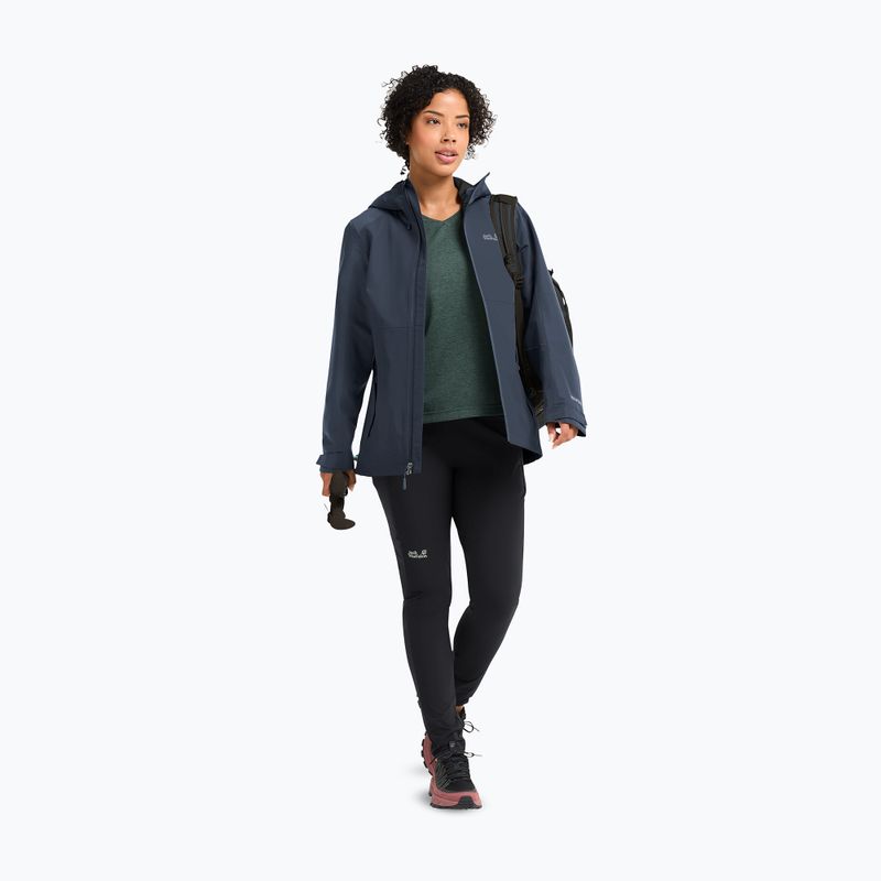 Moteriška striukė nuo lietaus Jack Wolfskin Wildbound 2L midnight sky 2