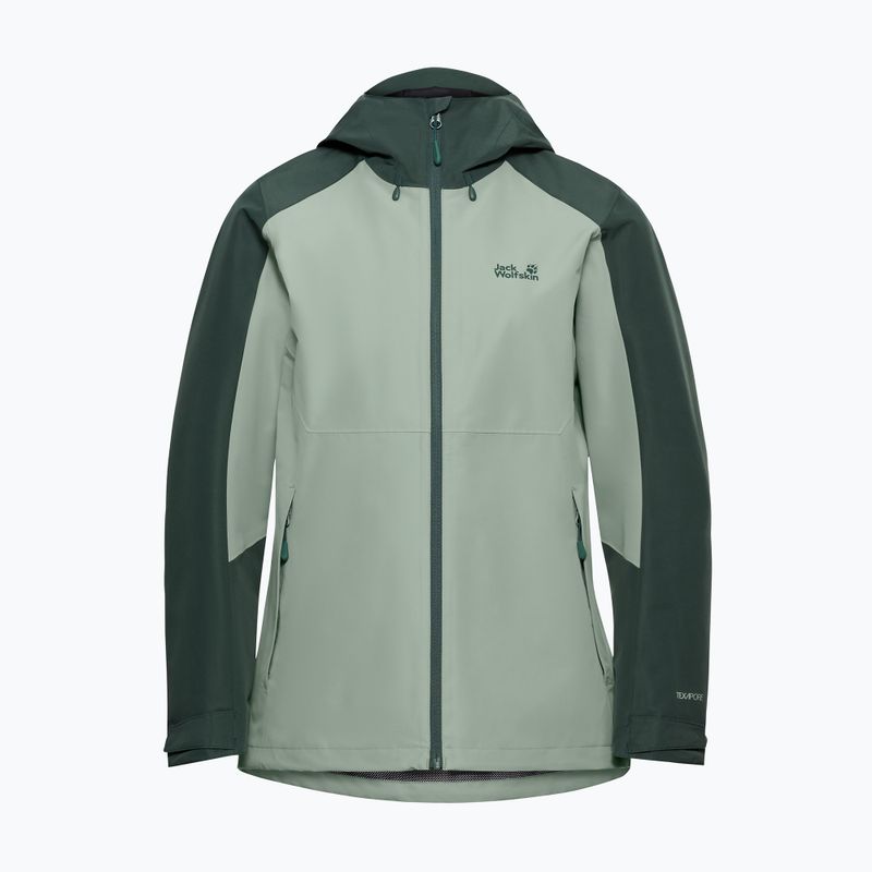 Moteriška striukė nuo lietaus Jack Wolfskin Wildbound 2L green zinnia 7
