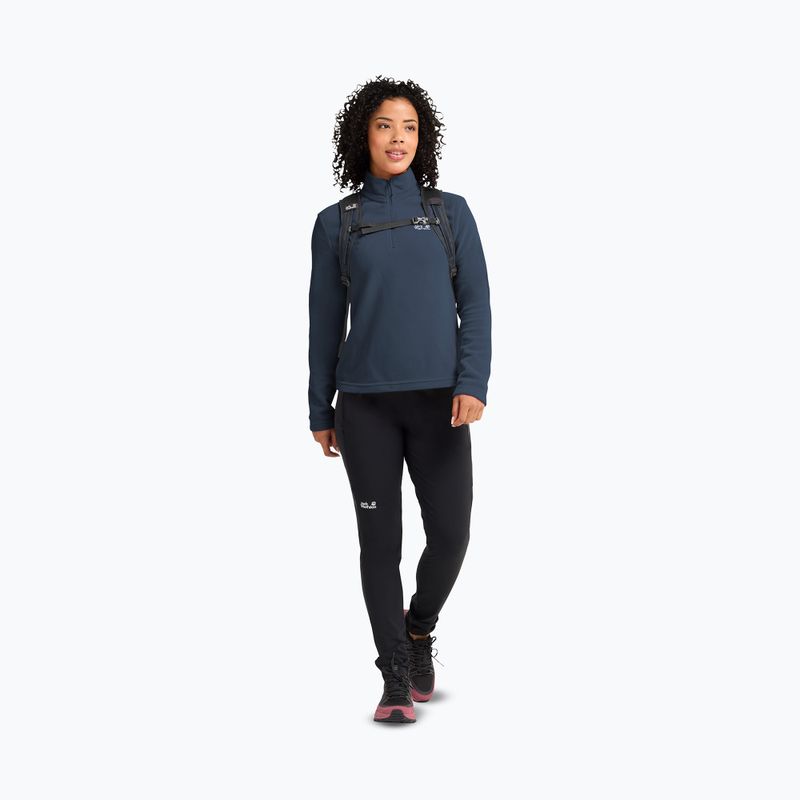 Moteriškas flisinis džemperis Jack Wolfskin Taunus 100 Half Zip midnight sky 2