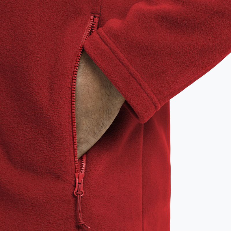 Vyriškas flisinis džemperis Jack Wolfskin Taunus 100 Full Zip siren red 5