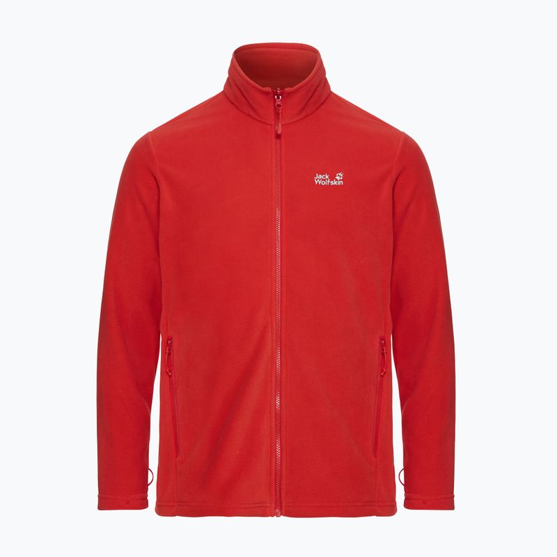 Vyriškas flisinis džemperis Jack Wolfskin Taunus 100 Full Zip siren red 7
