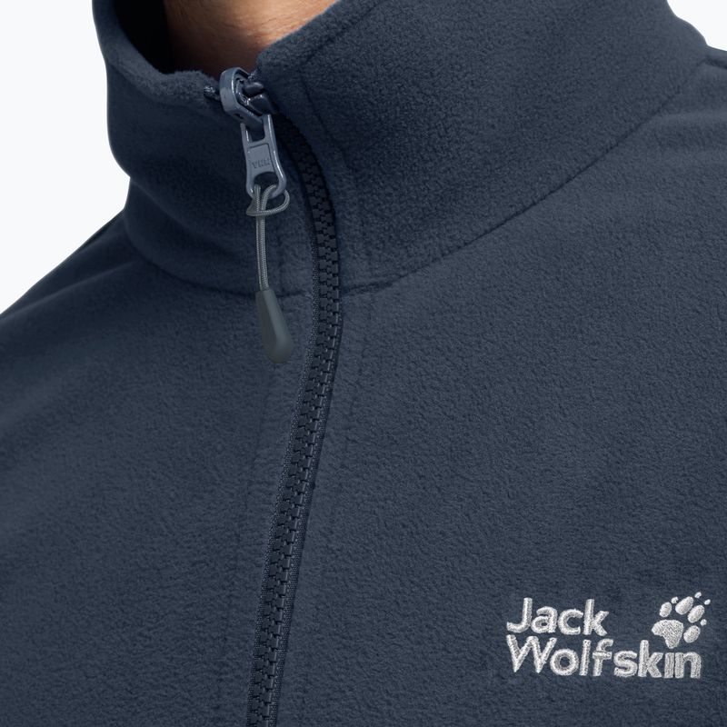 Vyriškas flisinis džemperis Jack Wolfskin Taunus 100 Full Zip midnight sky 4