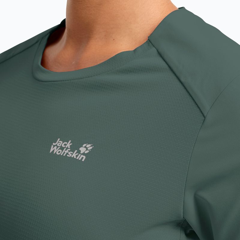 Moteriški trekingo marškinėliai Jack Wolfskin Prelight Suncool Duro sago palm 4
