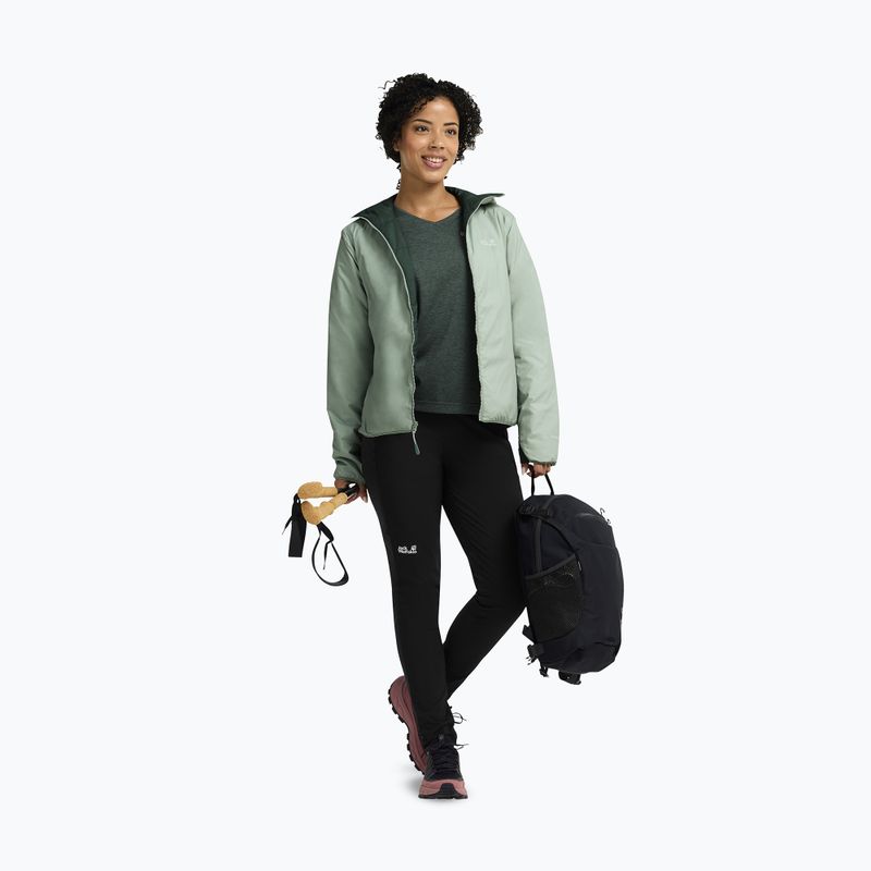 Moteriška pašiltinta striukė Jack Wolfskin Trail Light Ins 2IN1 green zinnia 2