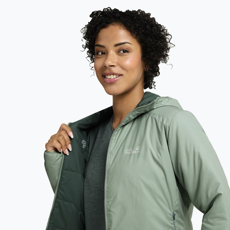 Moteriška pašiltinta striukė Jack Wolfskin Trail Light Ins 2IN1 green zinnia 4
