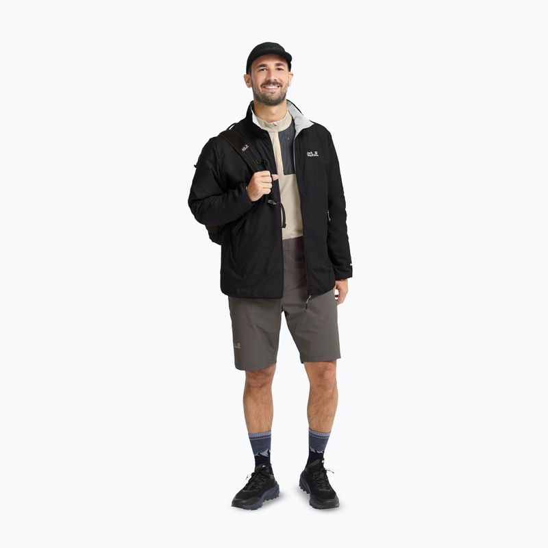 Vyriška pašiltinta striukė Jack Wolfskin Trail Light Ins 2IN1 black 2