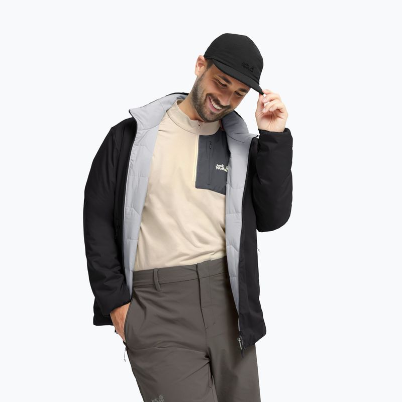 Vyriška pašiltinta striukė Jack Wolfskin Trail Light Ins 2IN1 black 4