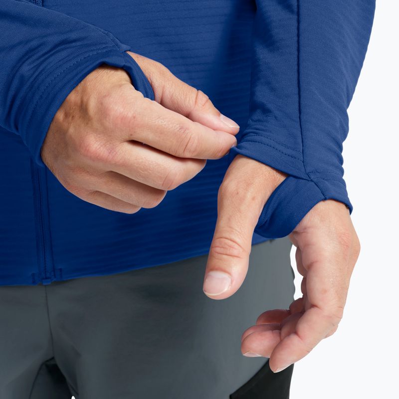 Vyriškas trekingo džemperis  Jack Wolfskin Litestride Full Zip blue orchid 6