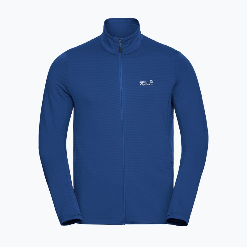 Vyriškas trekingo džemperis  Jack Wolfskin Litestride Full Zip blue orchid 7