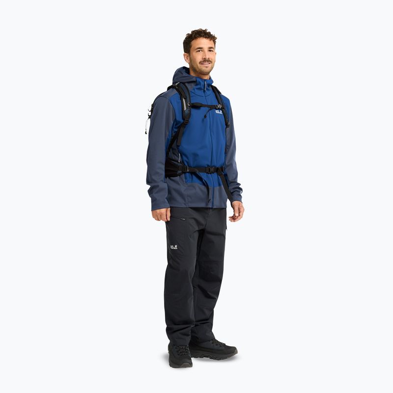 Vyriška softshell striukė Jack Wolfskin Skyvail blue orchid 2