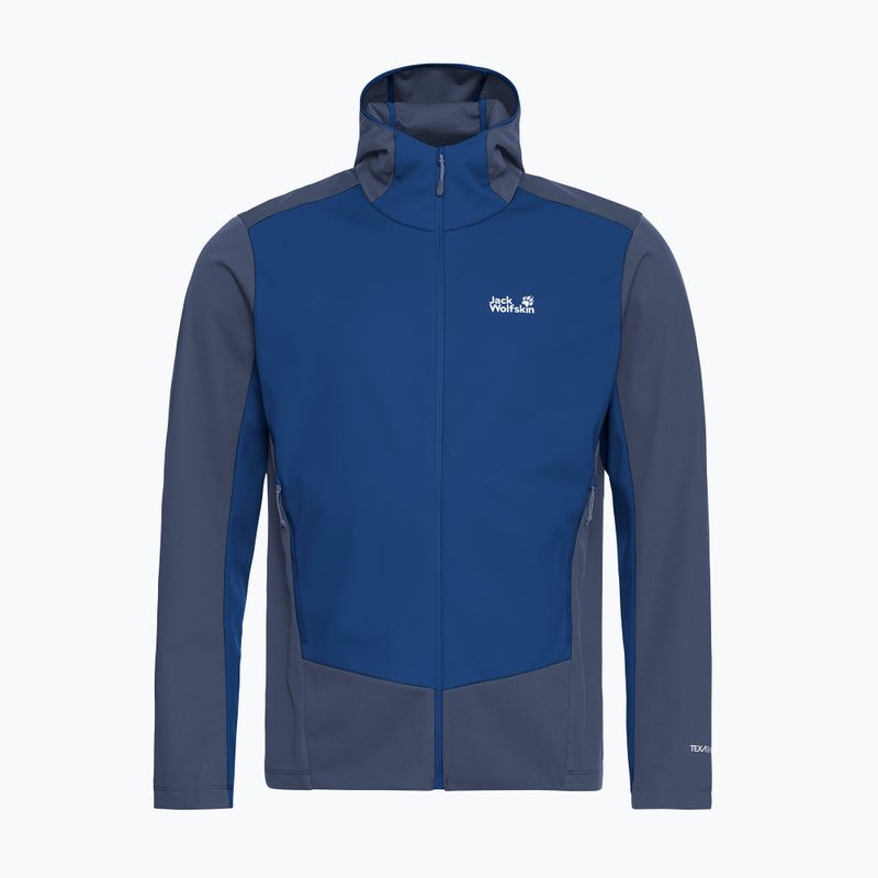 Vyriška softshell striukė Jack Wolfskin Skyvail blue orchid 7