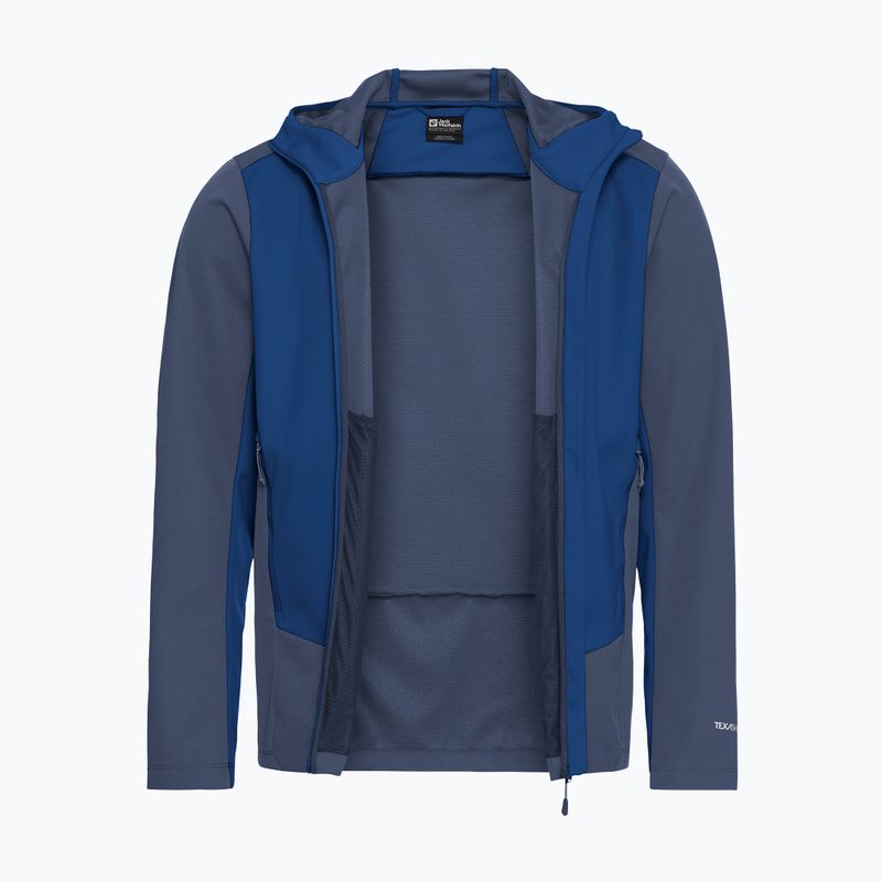 Vyriška softshell striukė Jack Wolfskin Skyvail blue orchid 8