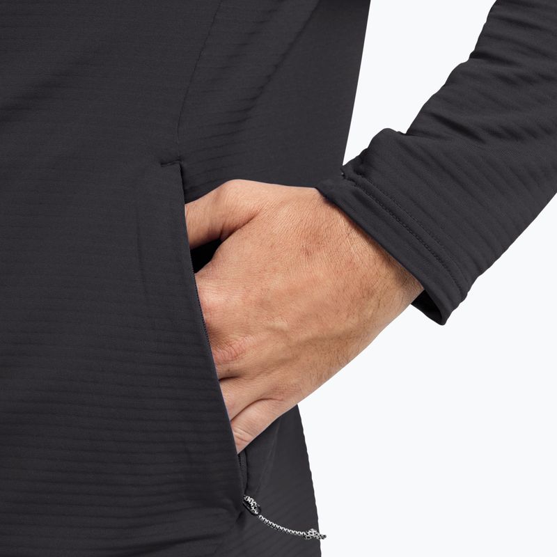 Vyriškas trekingo džemperis  Jack Wolfskin Litestride Full Zip black 6