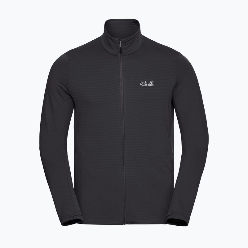 Vyriškas trekingo džemperis  Jack Wolfskin Litestride Full Zip black 7