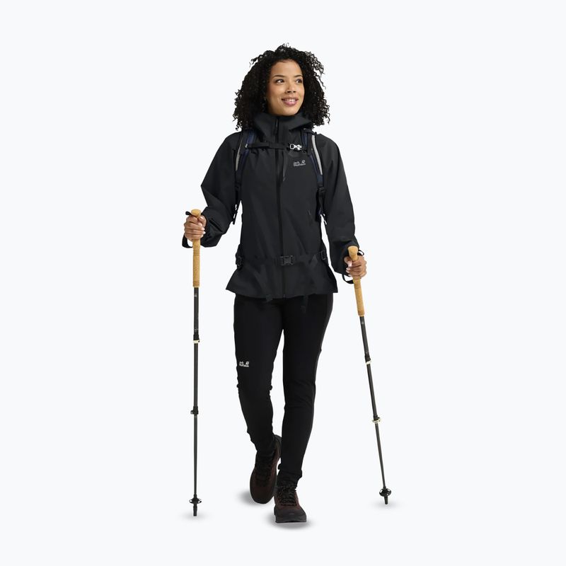 Moteriška striukė nuo lietaus Jack Wolfskin Rockpaw 3L phantom 2