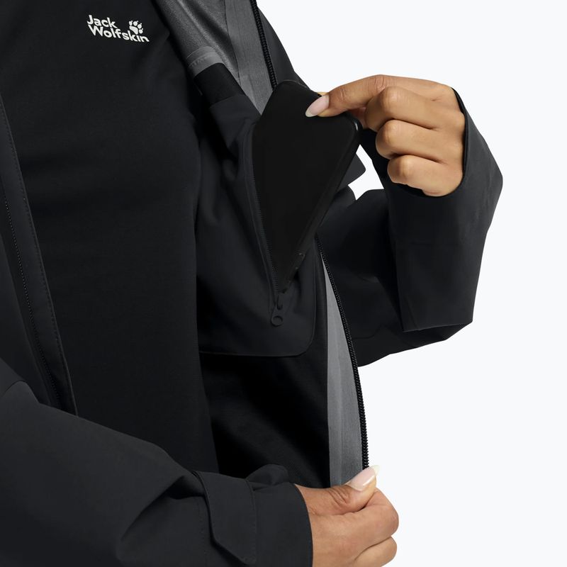 Moteriška lietpaltinė striukė Jack Wolfskin Rockpaw 3L phantom 6