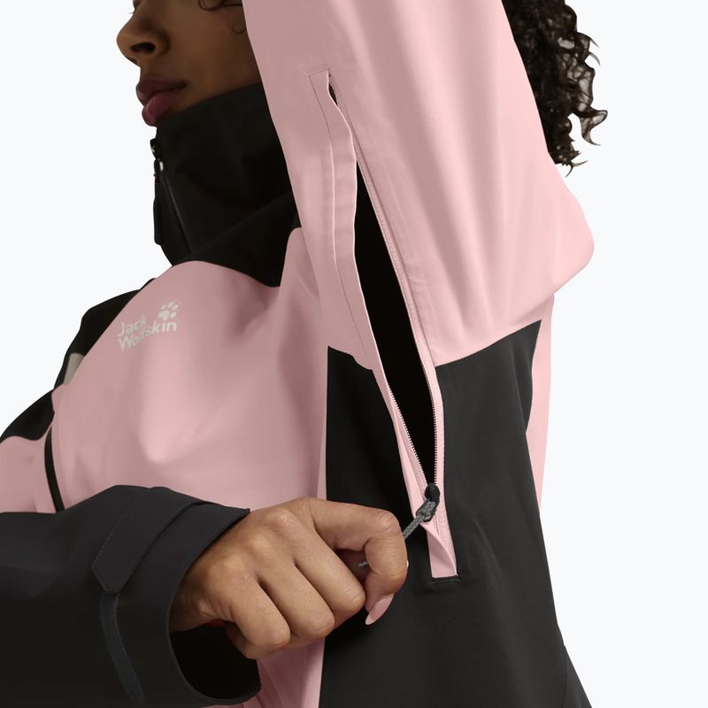 Moteriška striukė nuo lietaus Jack Wolfskin Rockpaw 3L rosegarden 5