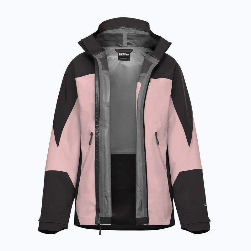 Moteriška lietpaltinė striukė Jack Wolfskin Rockpaw 3L rosegarden 9