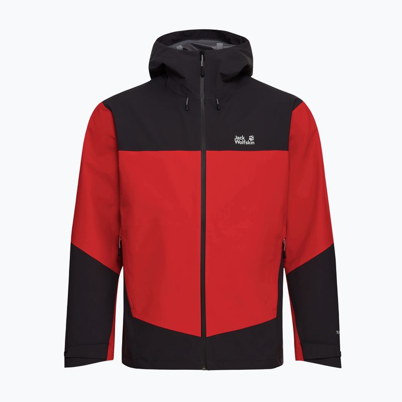 Vyriška lietpaltė Jack Wolfskin Rockpaw 3L siren red 7