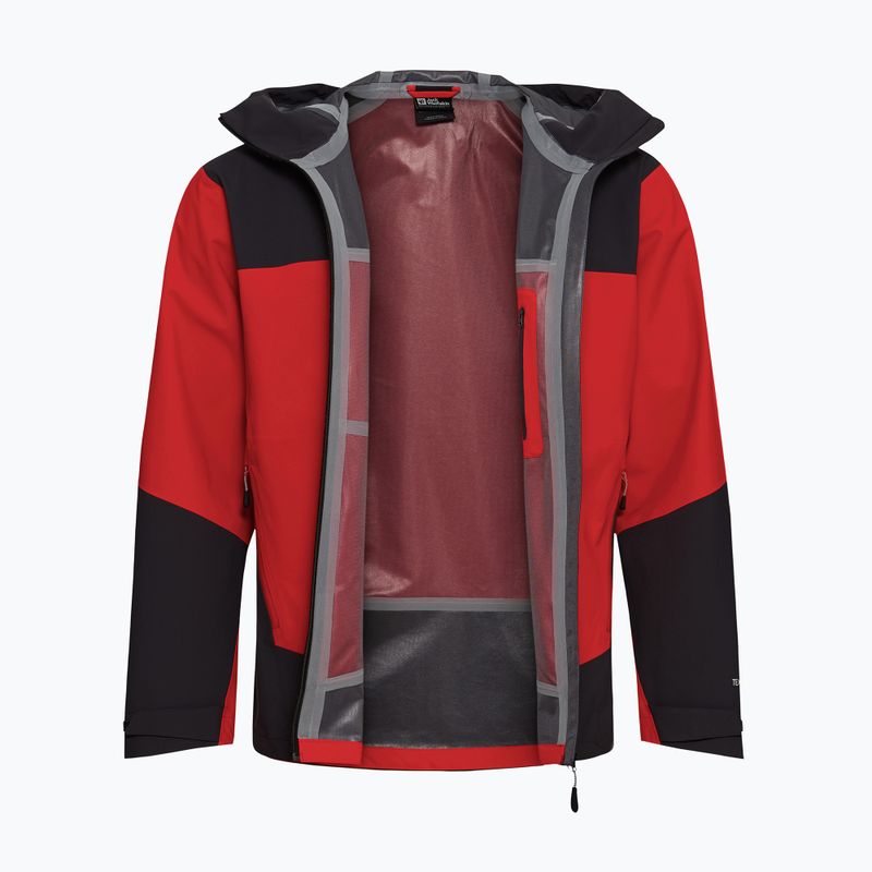 Vyriška lietpaltė Jack Wolfskin Rockpaw 3L siren red 9