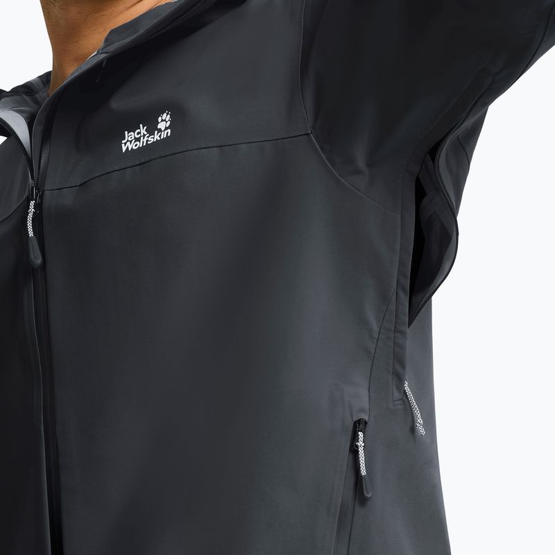 Vyriška striukė nuo lietaus Jack Wolfskin Rockpaw 3L phantom 5