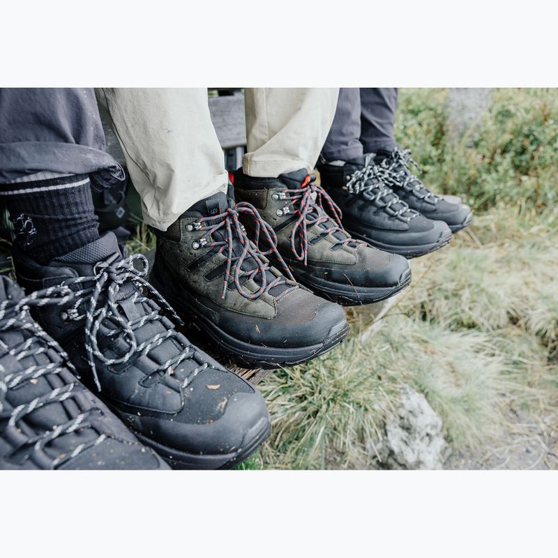 Vyriški turistiniai batai Jack Wolfskin Apex Hike Texapore Mid obsidian moss 9