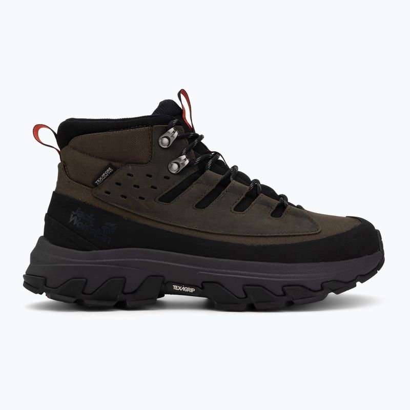 Vyriški turistiniai batai Jack Wolfskin Apex Hike Texapore Mid obsidian moss 2
