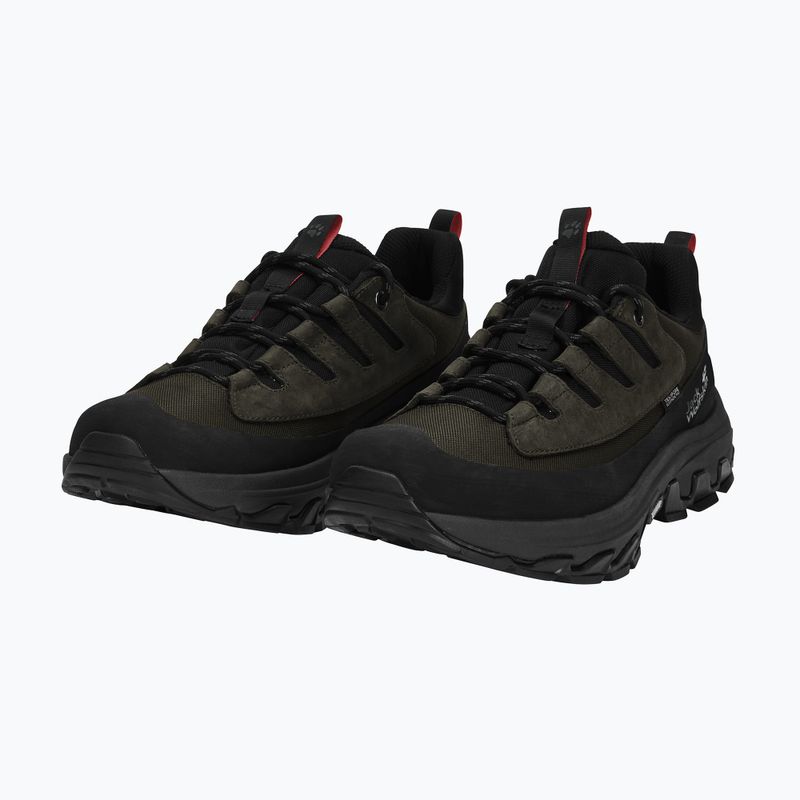 Vyriški žygio batai Jack Wolfskin Apex Hike Texapore Low obsidian moss 2