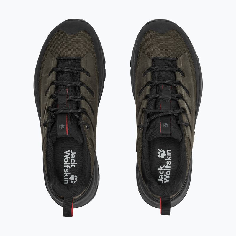 Vyriški žygio batai Jack Wolfskin Apex Hike Texapore Low obsidian moss 4