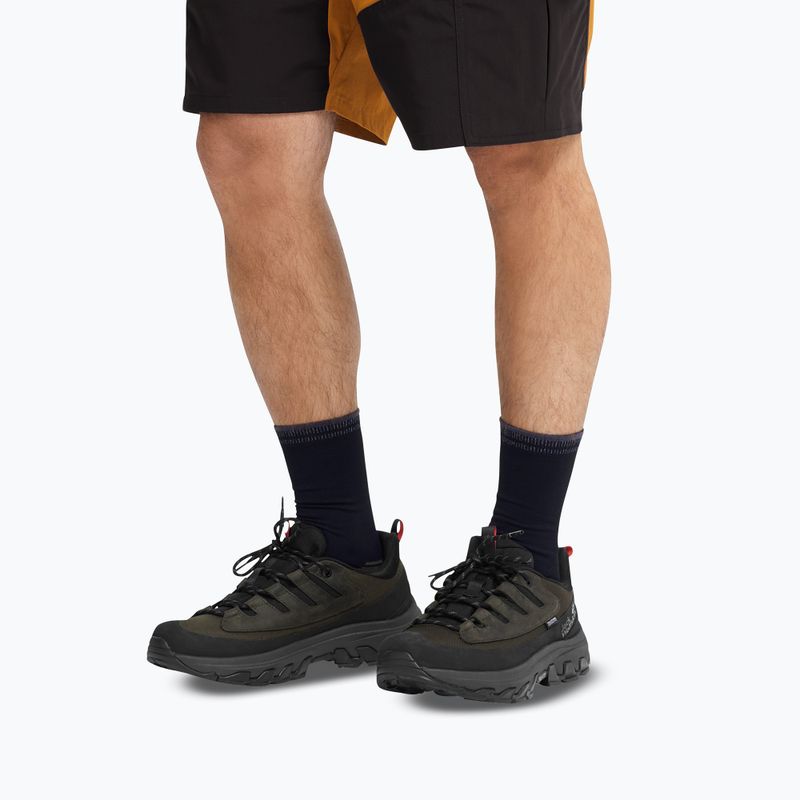 Vyriški žygio batai Jack Wolfskin Apex Hike Texapore Low obsidian moss 8