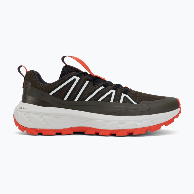 Vyriški turistiniai batai Jack Wolfskin Wild Hike Low obsidian moss 2
