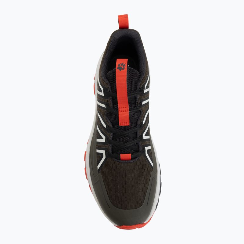 Vyriški turistiniai batai Jack Wolfskin Wild Hike Low obsidian moss 5