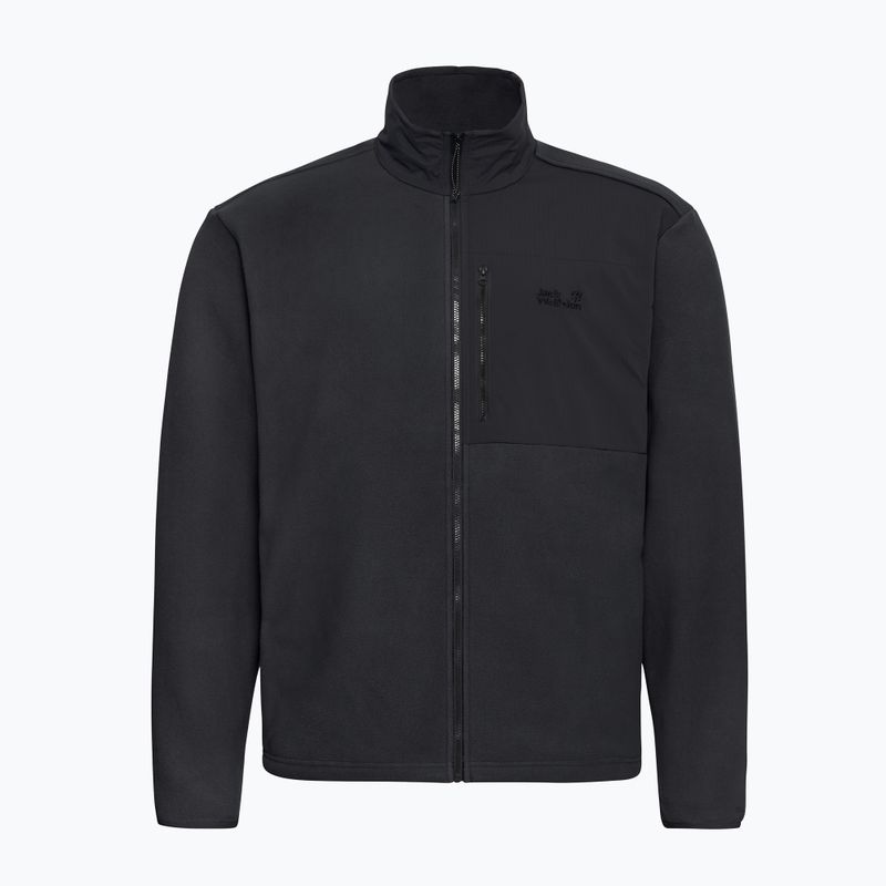 Vyriškas flisinis džemperis Jack Wolfskin Sumetro Full Zip black 7