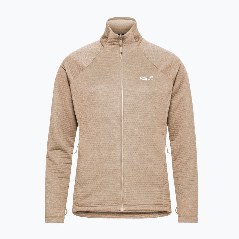 Moteriškas flisinis džemperis Jack Wolfskin Anytrail Full Zip oat 7
