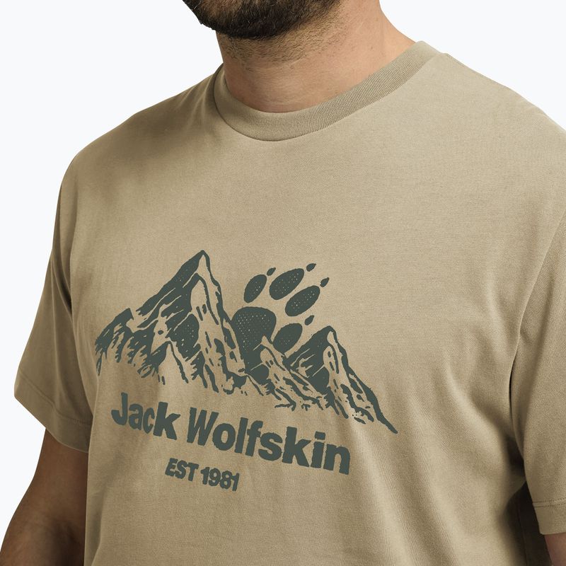Vyriški marškinėliai Jack Wolfskin Carefree hazel wood 4