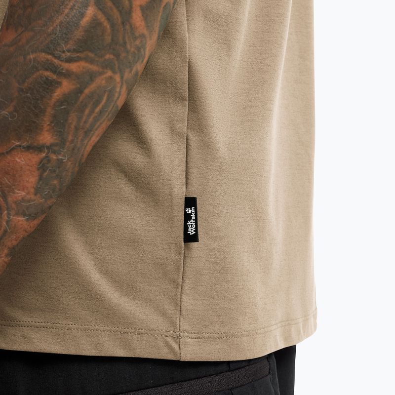 Vyriški marškinėliai Jack Wolfskin Travel hazel wood 4