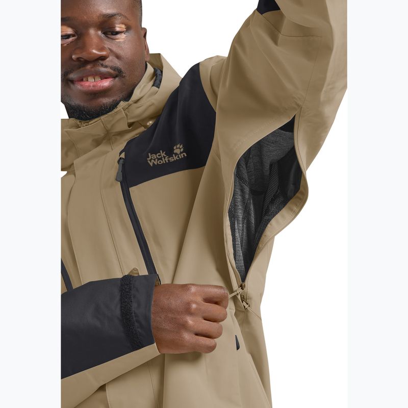 Vyriška striukė nuo lietaus Jack Wolfskin Jasper 2L hazel wood 5