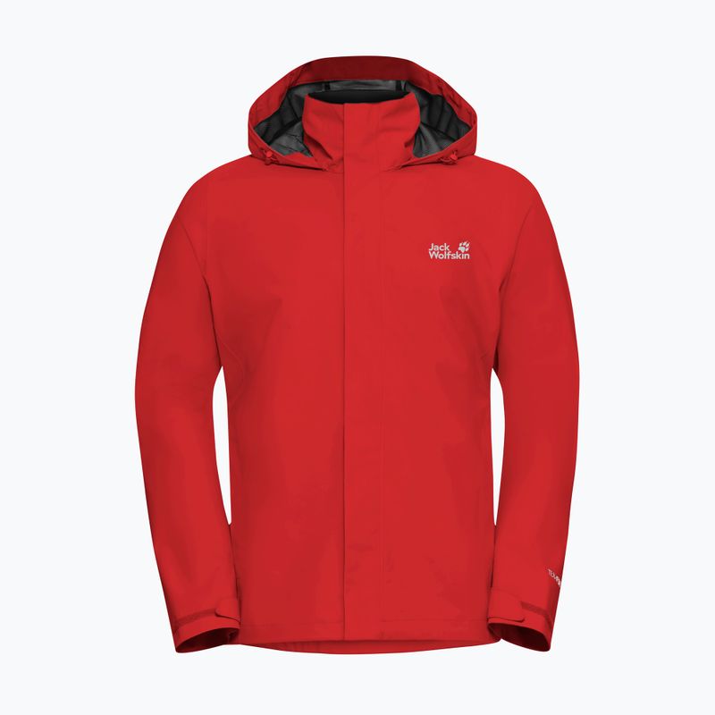 Vyriška striukė nuo lietaus Jack Wolfskin Trailtime 2L siren red 7