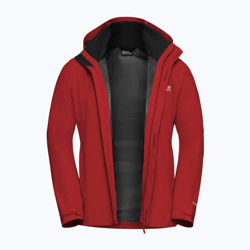 Vyriška striukė nuo lietaus Jack Wolfskin Trailtime 2L siren red 8