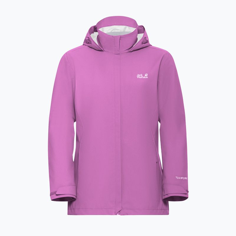 Moteriška striukė nuo lietaus Jack Wolfskin Trailtime 2L foxglove 7