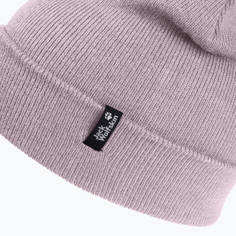 Žieminė kepurė Jack Wolfskin Rib dusty blush 3