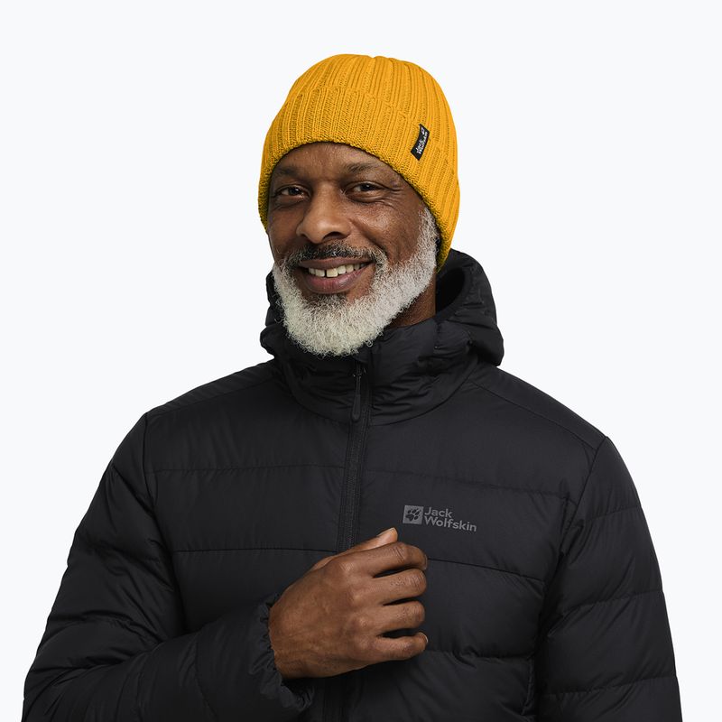 Žieminė kepurė Jack Wolfskin Rib Knit burly yellow jw 5